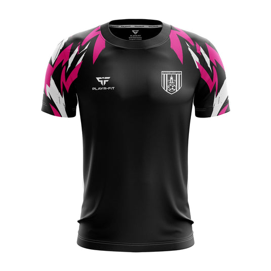 Dunmore Town AFC Jersey 52 Black/Pink/White - Kids