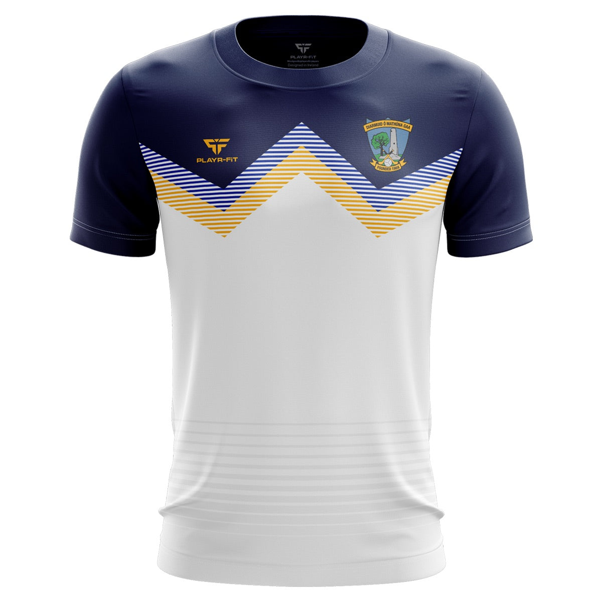 Diarmuid o Mathuna GAC Jersey (D24 White Elite-Fit) - Kids – PLAYR-FIT ...