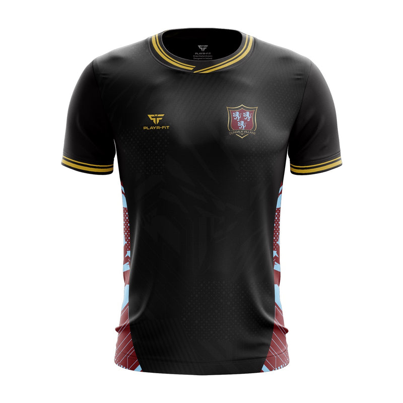 Load image into Gallery viewer, Dundalk Villans Jersey 01 Black - Adults
