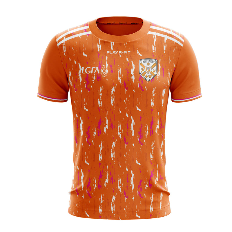Load image into Gallery viewer, Clann Eireann Jersey F37 Orange (LGFA) - Kids
