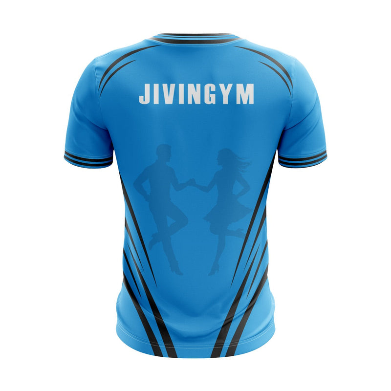 Load image into Gallery viewer, JivinGym Jersey Custom Blue/Black - Adults
