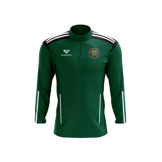 Michael Davitts CSC Liverpool Midlayer (1/4 Zip) Adroit Green - Adults