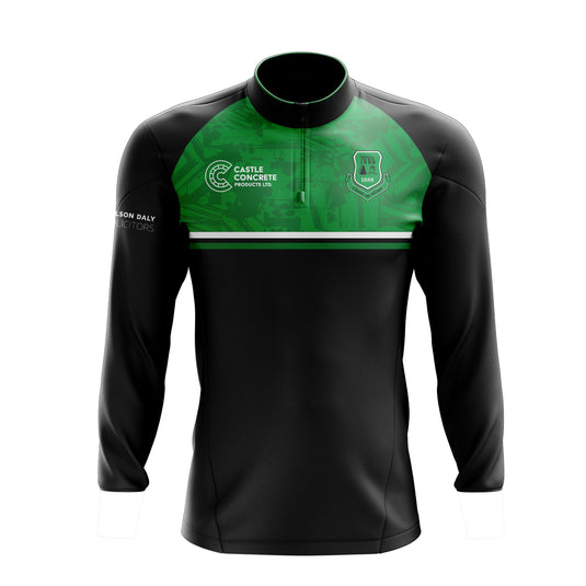 Clann na nGael Cork Midlayer (1/4 Zip) Evo (Black/Green) - Adults