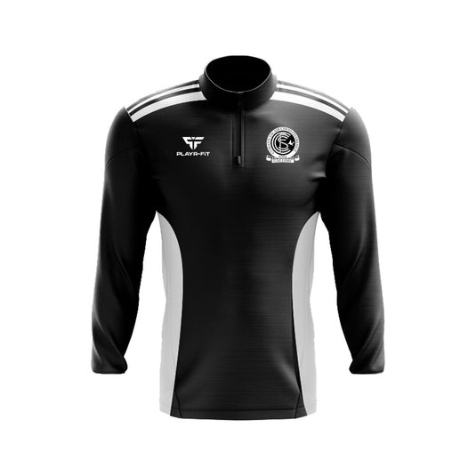 Cois Fharraige FC Midlayer (1/4 Zip) Endure (Black/White) - Kids