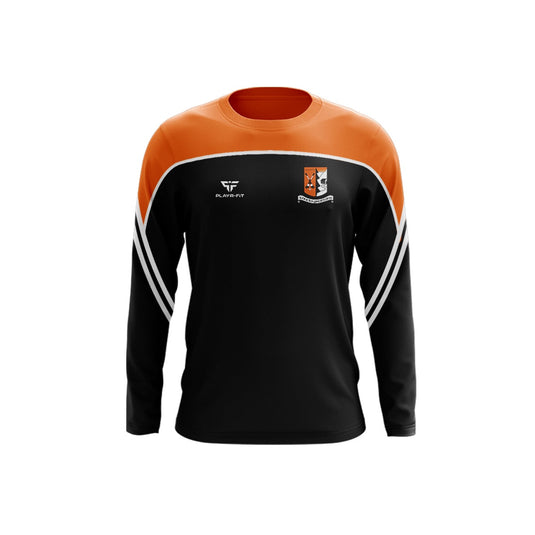 Knocks Grattans Hurling Crew Neck Momentum (Black/Orange) - Adults