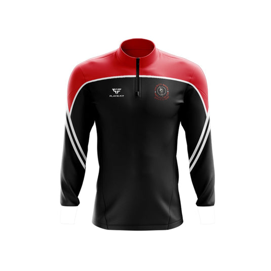 John McCoy ABC Midlayer (1/4 Zip) Momentum (Black/Red) - Kids