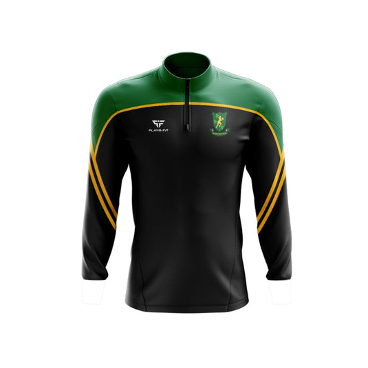 O'Neill Shamrocks Midlayer (1/4 Zip) Momentum (Black/Green) - Adults