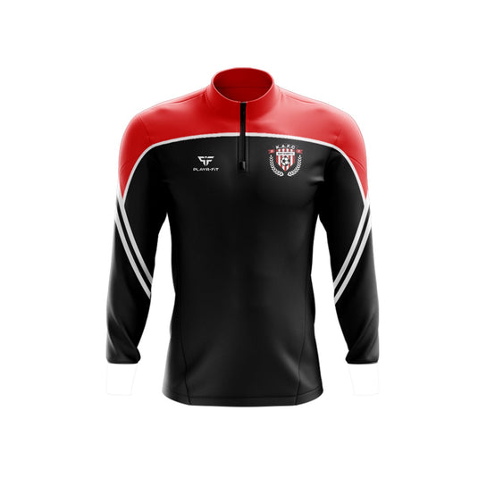 Keady Academy FC Midlayer (1/4 Zip) Momentum (Black/Red) - Adults