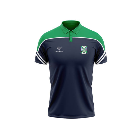Geraldines GFC Louth Polo Momentum Navy/Green - Adults