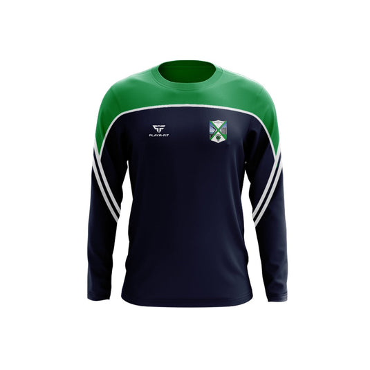 Geraldines GFC Louth Crew Neck Momentum Navy/Green - Adults