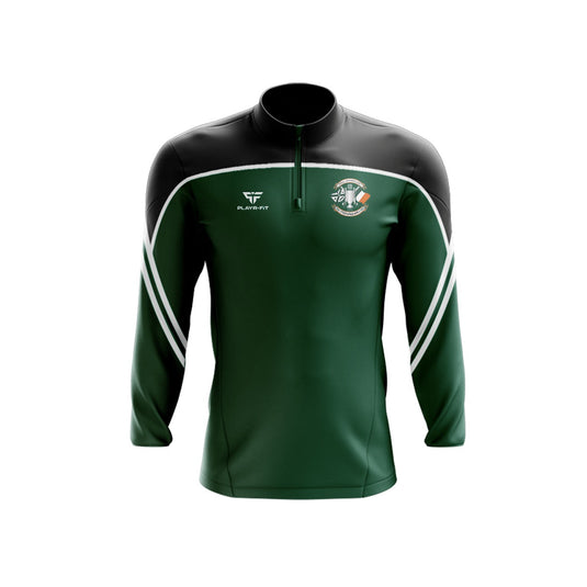 Monaghan CSC Midlayer (1/4 Zip) Momentum Black/Green - Adults