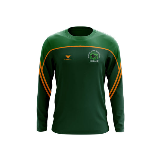 Mounted Games Association Ireland Crew Neck Momentum Green Gold - Adults