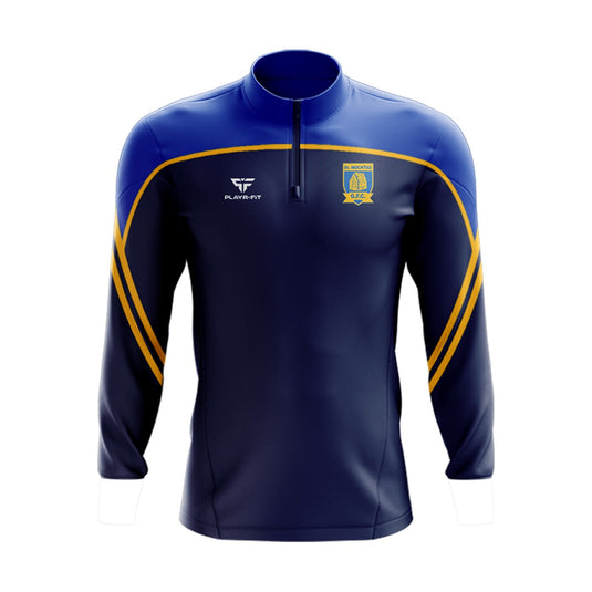 St Mochtas GFC Midlayer (1/4 Zip) Momentum (Navy/Blue/Yellow) - Kids