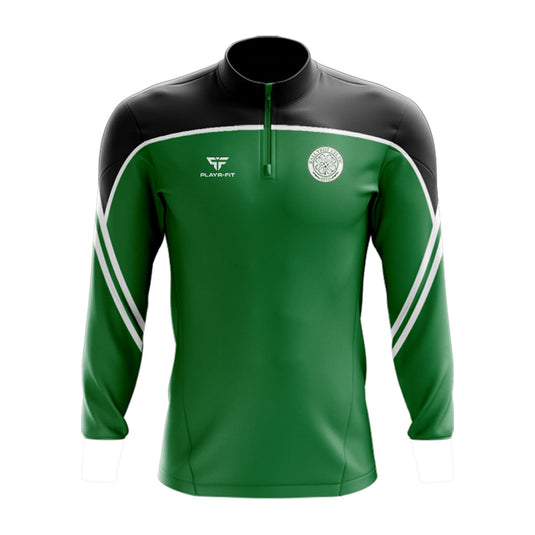 Ballybot Celtic Midlayer (1/4 Zip) Momentum (Green/Black/White) - Kids