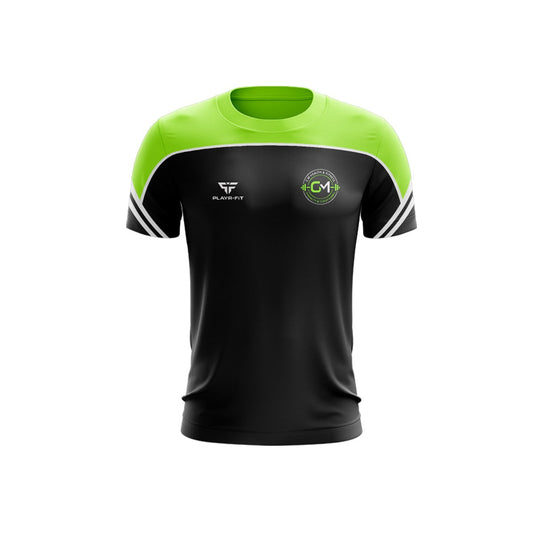 CM Health & Fitness T-Shirt Momentum Black/Green - Kids