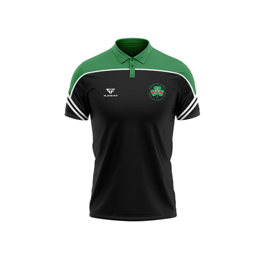 Mourne All Blacks ABC Polo Momentum (Black/Green) - Adults