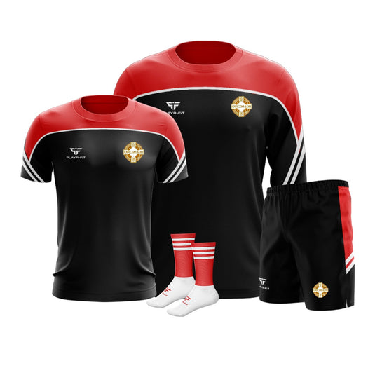 Urhan GAC Cork Momentum Pack (Crewneck Momentum, T-Shirt Momentum Black/Red/White, Leisure Shorts Momentum, Mid Socks) - Adults