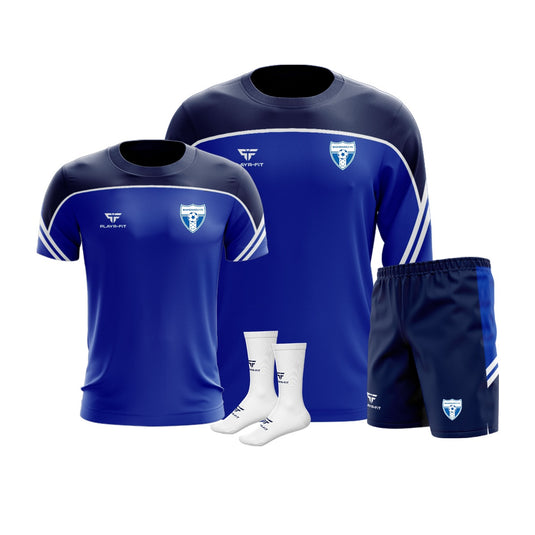 Magheraveely FC Momentum Pack (Crewneck Momentum, T-Shirt Momentum, Leisure Shorts Momentum, Mid Socks Momentum) - Kids