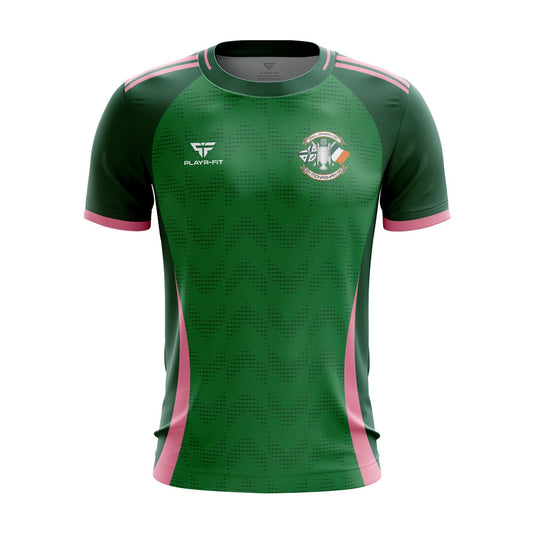 Monaghan CSC Jersey F35 Green/Pink - Kids