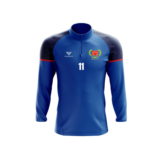 Mossley FC Midlayer (1/4 Zip) Stellar Blue - Adults