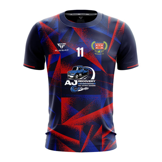 Mossley FC Jersey Navy/Red/Blue - Adults