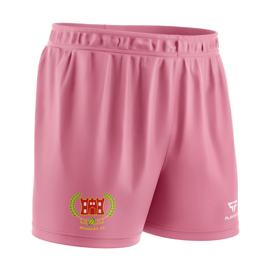 Mossley FC Pro Soccer Shorts Pink (Cut & Sew) - Adults