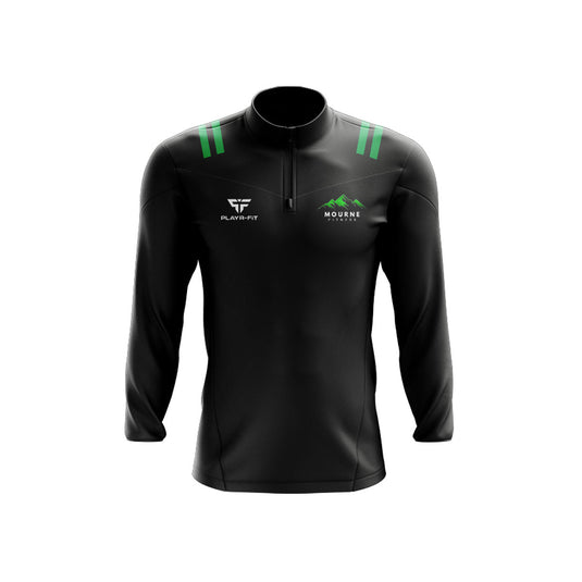 Mourne Fitness Midlayer (1/4 Zip) Tenacity Black - Kids