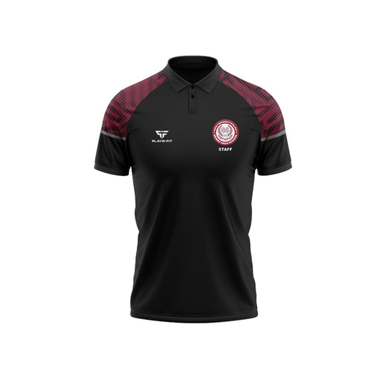 Newry High School Staff Polo Stellar Black-Maroon - Kids