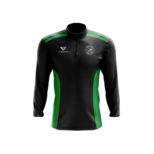North Coast FC Midlayer (1/4 Zip) Endure Black/Green - Kids