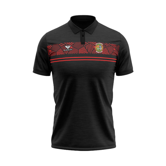 Ballyhaunis Boxing Club Polo Optimum (Black/Red) - Adults