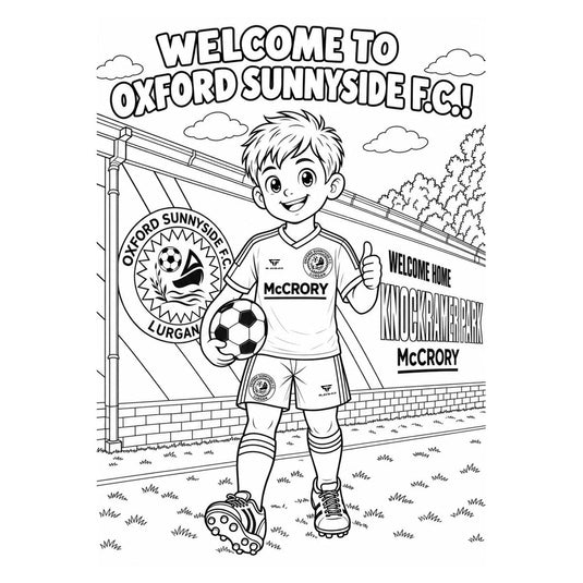 Oxford Sunnyside FC Colouring Book (Stocking Filler)