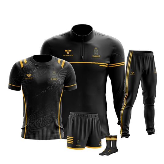 St Aidans High School Derrylin Students PE Pack 1 (Midlayer, Jersey, Skinny Pants, Shorts, Mid Socks) - Adults