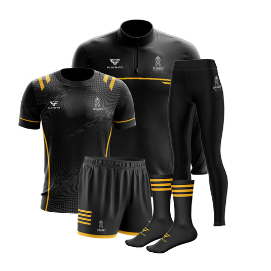 St Aidans High School Derrylin Students PE Pack 2 (Midlayer, Jersey, High Waist Leggings, Shorts, Mid Socks) - Adults