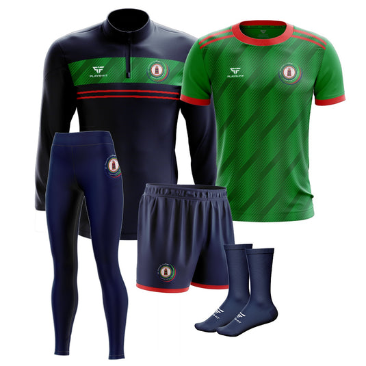 St Patricks College Dungannon PE Pack 2 (Midlayer, Jersey E30, High Waist Leggings, Shorts, Mid Socks) - Adults