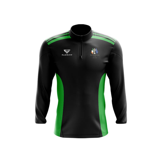 Pairc Naomh Eoin Celtic Supporters Club Waterford Midlayer (1/4 Zip) Endure (Black/Green) - Kids