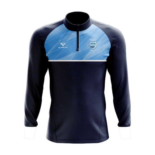 Ballydrain Harriers Midlayer (1/4 Zip) Sublimated Panel Navy/Sky - Adults