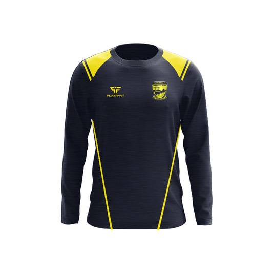 Lisahally FC Crew Neck Vigour Navy-Yellow - Adults
