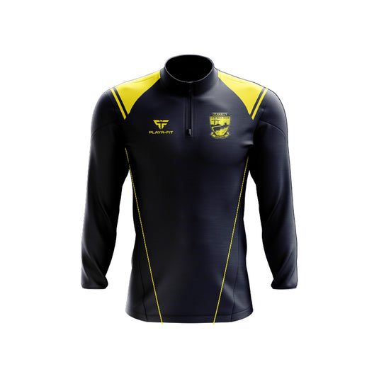 Lisahally FC Midlayer (1/4 Zip) Vigour Navy-Yellow - Adults