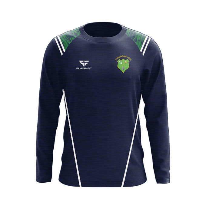 O Raghallaighs GFC Crew Neck Vigour (Navy/Green/White) - Adults