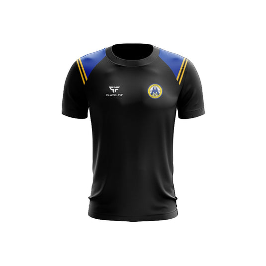 St Marys PS Derrytrasna T-Shirt Vigour (Black, Royal Blue) - Adults
