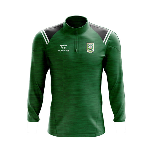 Trim Celtic AFC Midlayer (1/4 Zip) (Vigour) Green/Black - Kids