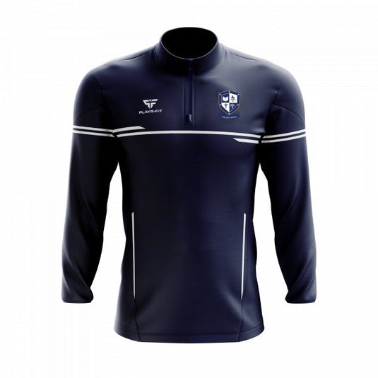 Coláiste Iósaif Dublin Students Midlayer (1/4 Zip) Courage (Navy/White) - Adults