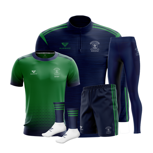 St Malachys PS Castlewellan Staff PE Pack 10 (Midlayer, Jersey, High Waist Leggings, Leisure Shorts, Mid Socks) - Kids