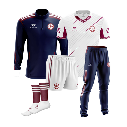 St Finians Swords Pack 1 (Midlayer Adroit, Jersey  white , Skinny Pants Adroit, Cut & Sew Shorts, Mid Socks) - Kids