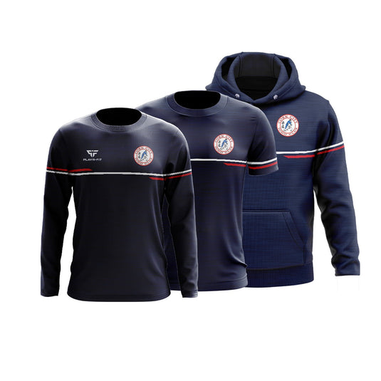 Cork City Judo Club Teamwear Pack 6  (Hoodie Courage Navy, Crew Neck, T-Shirt Courage Navy) - Adults