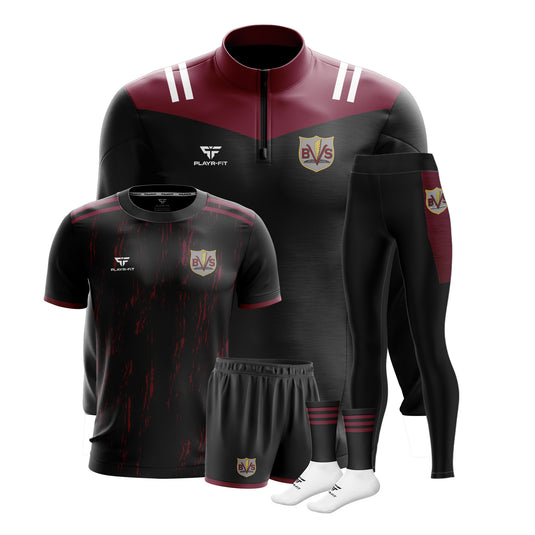 Ballymahon Vocational School Pack 2 (Midlayer, Jersey (C32), High Waist Leggings, Shorts, Mid Socks) - Adults
