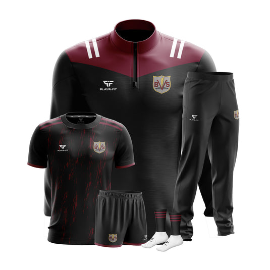 Ballymahon Vocational School PE Pack 3 (Midlayer, Jersey (C32), Woven Pants, Shorts, Mid Socks) - Adults