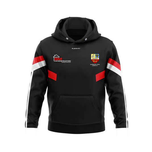 Banbridge Town Ladies Hoodie Retro Black - Adults