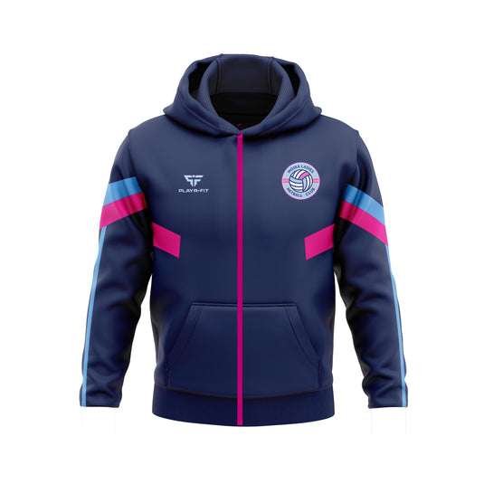 Moira Ladies Netball Hoodie Full Zip Retro - Adults