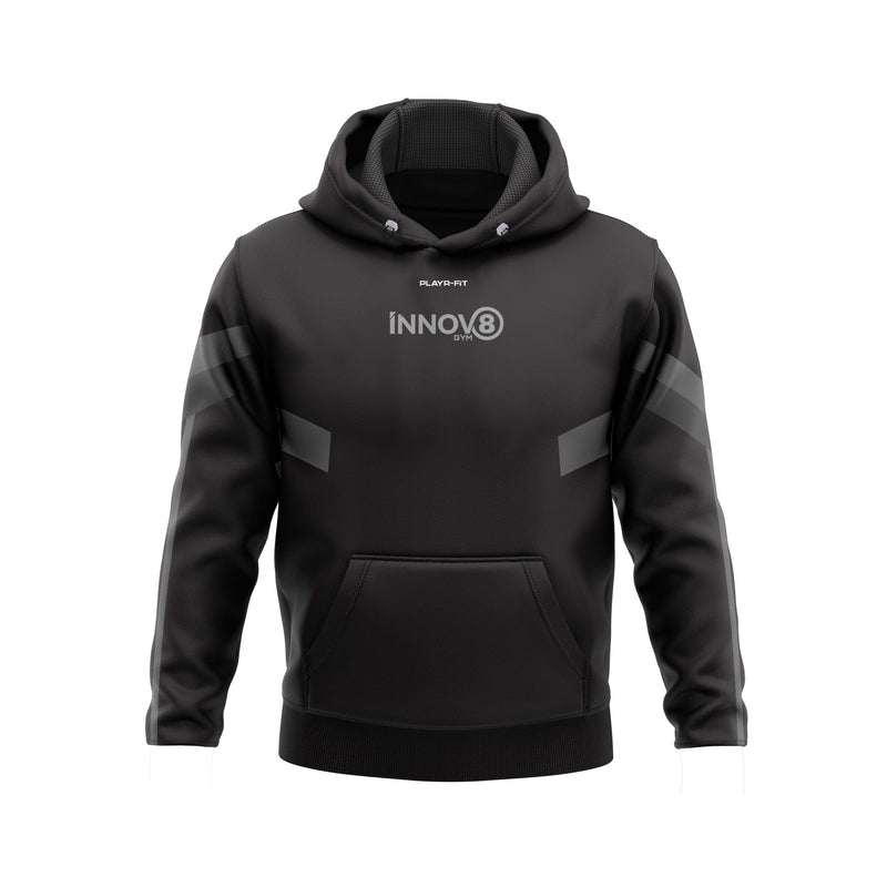 Load image into Gallery viewer, Innov8 Gym Retro Hoodie (Black/Gold) - Adults

